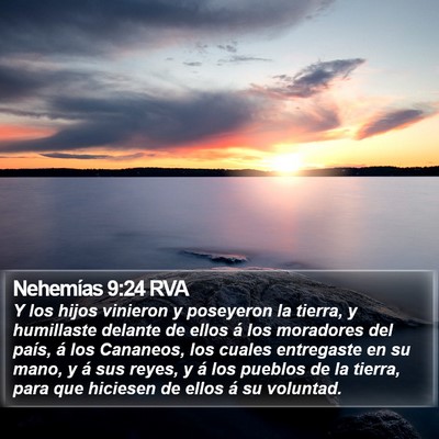 Nehemías 9:24 RVA Bible Verse Image