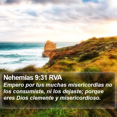 Nehemías 9:31 RVA Bible Verse Image