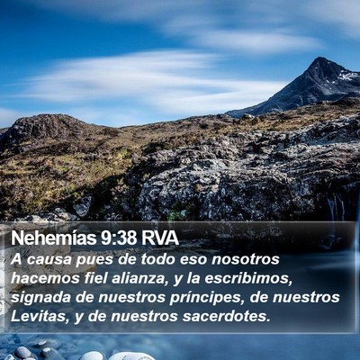 Nehemías 9:38 RVA Bible Verse Image