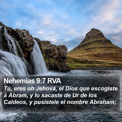 Nehemías 9:7 RVA Bible Verse Image