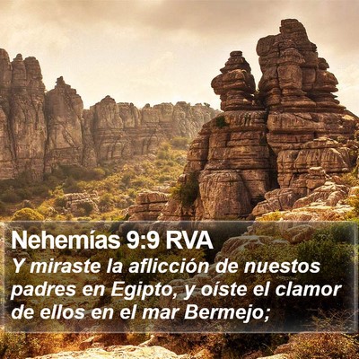 Nehemías 9:9 RVA Bible Verse Image