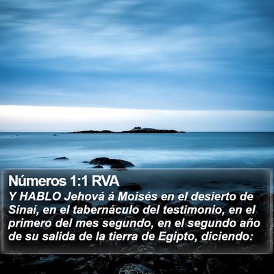 Números 1:1 RVA Bible Verse Image