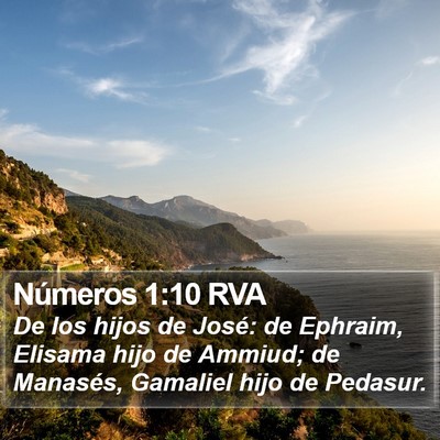 Números 1:10 RVA Bible Verse Image