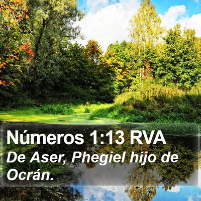 Números 1:13 RVA Bible Verse Image