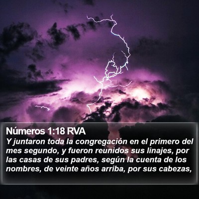 Números 1:18 RVA Bible Verse Image