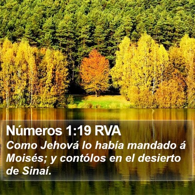 Números 1:19 RVA Bible Verse Image