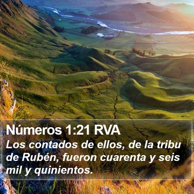 Números 1:21 RVA Bible Verse Image