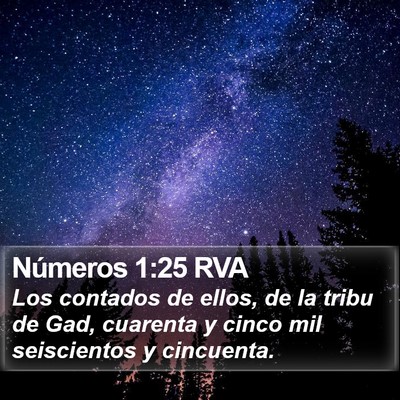 Números 1:25 RVA Bible Verse Image
