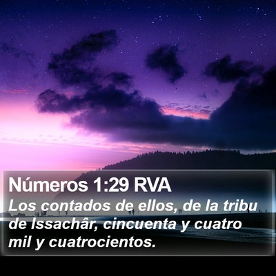 Números 1:29 RVA Bible Verse Image
