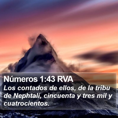 Números 1:43 RVA Bible Verse Image
