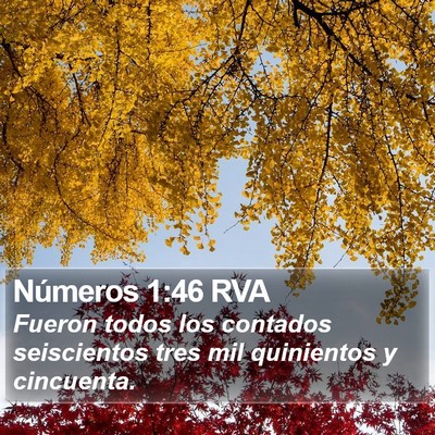 Números 1:46 RVA Bible Verse Image