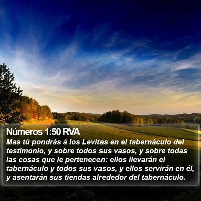 Números 1:50 RVA Bible Verse Image