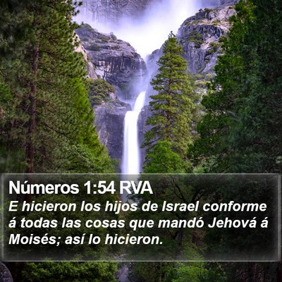 Números 1:54 RVA Bible Verse Image