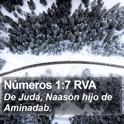 Números 1:7 RVA Bible Verse Image