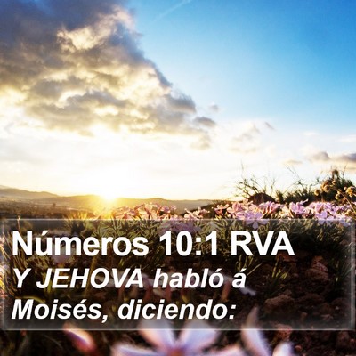 Números 10:1 RVA Bible Verse Image
