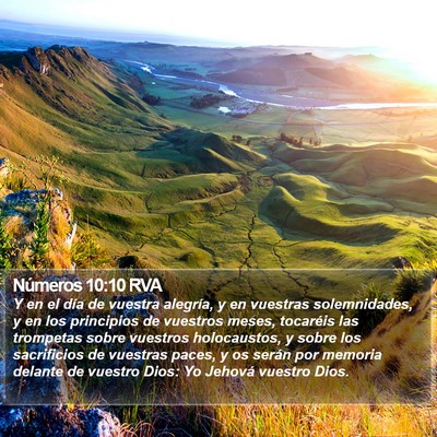 Números 10:10 RVA Bible Verse Image