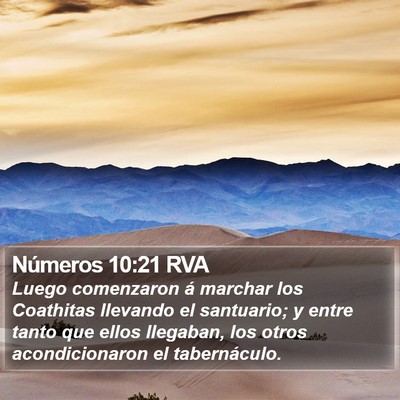 Números 10:21 RVA Bible Verse Image