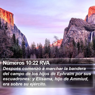 Números 10:22 RVA Bible Verse Image