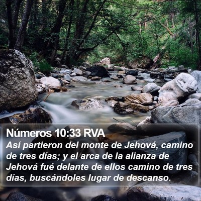 Números 10:33 RVA Bible Verse Image
