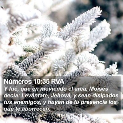 Números 10:35 RVA Bible Verse Image
