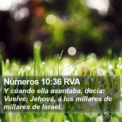 Números 10:36 RVA Bible Verse Image