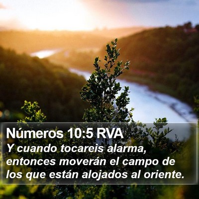 Números 10:5 RVA Bible Verse Image