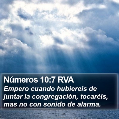 Números 10:7 RVA Bible Verse Image