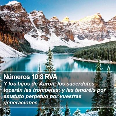 Números 10:8 RVA Bible Verse Image