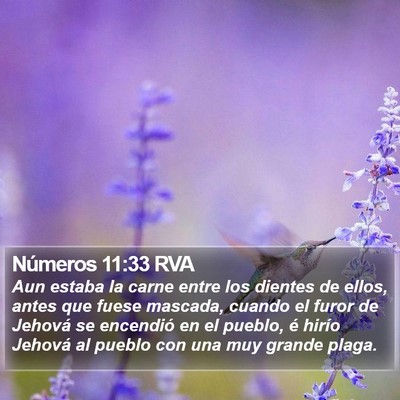 Números 11:33 RVA Bible Verse Image