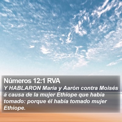 Números 12:1 RVA Bible Verse Image