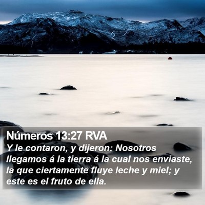 Números 13:27 RVA Bible Verse Image