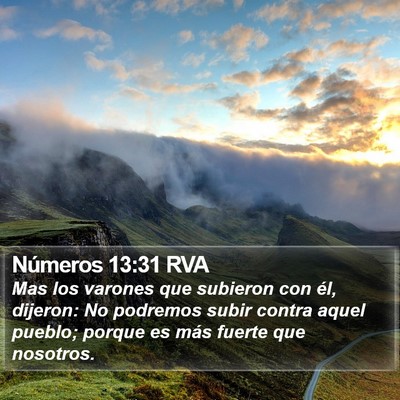 Números 13:31 RVA Bible Verse Image