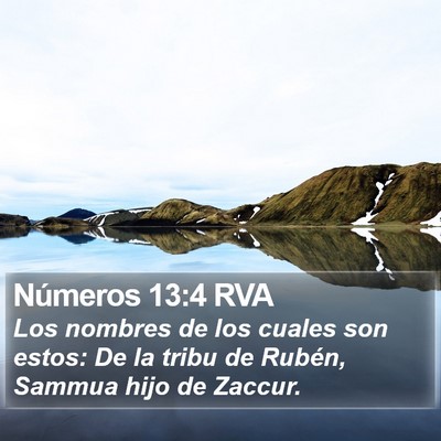 Números 13:4 RVA Bible Verse Image