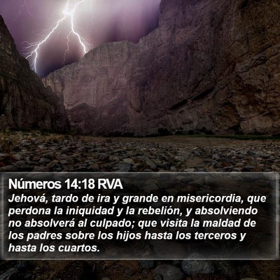 Números 14:18 RVA Bible Verse Image