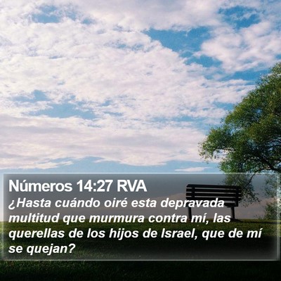 Números 14:27 RVA Bible Verse Image