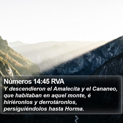 Números 14:45 RVA Bible Verse Image