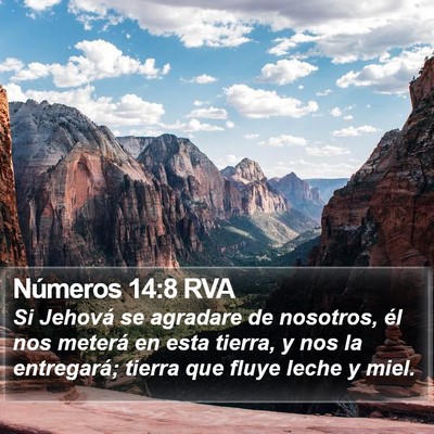 Números 14:8 RVA Bible Verse Image