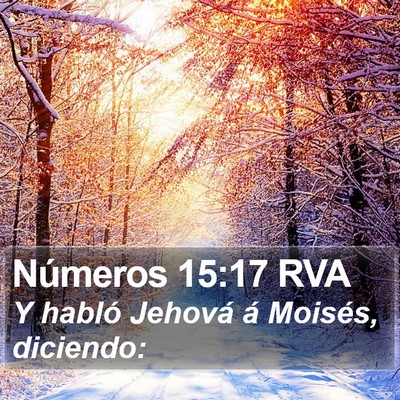 Números 15:17 RVA Bible Verse Image