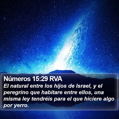 Números 15:29 RVA Bible Verse Image