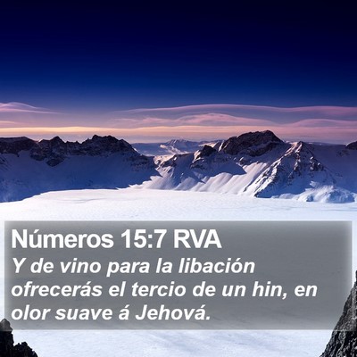 Números 15:7 RVA Bible Verse Image
