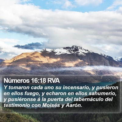Números 16:18 RVA Bible Verse Image