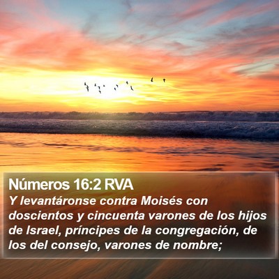 Números 16:2 RVA Bible Verse Image