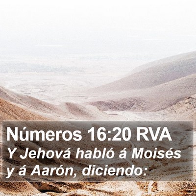 Números 16:20 RVA Bible Verse Image