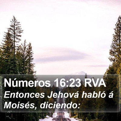 Números 16:23 RVA Bible Verse Image