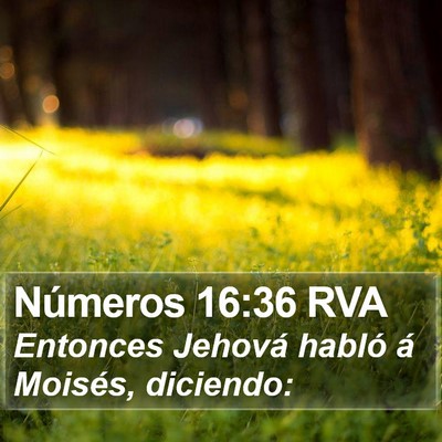 Números 16:36 RVA Bible Verse Image