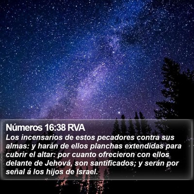 Números 16:38 RVA Bible Verse Image