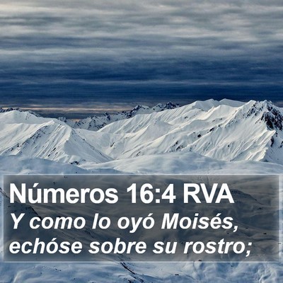Números 16:4 RVA Bible Verse Image
