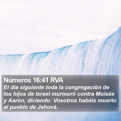 Números 16:41 RVA Bible Verse Image