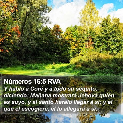Números 16:5 RVA Bible Verse Image