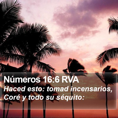 Números 16:6 RVA Bible Verse Image